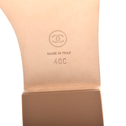 Chanel Tweed Cork CC Mule Sandal 40 Black 9 of 11