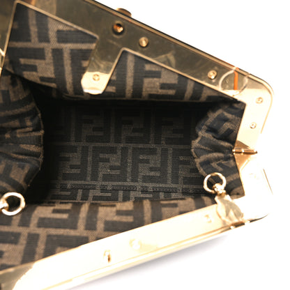 Fendi Ostrich Small Fendi First Dark Coffee 4 of 9