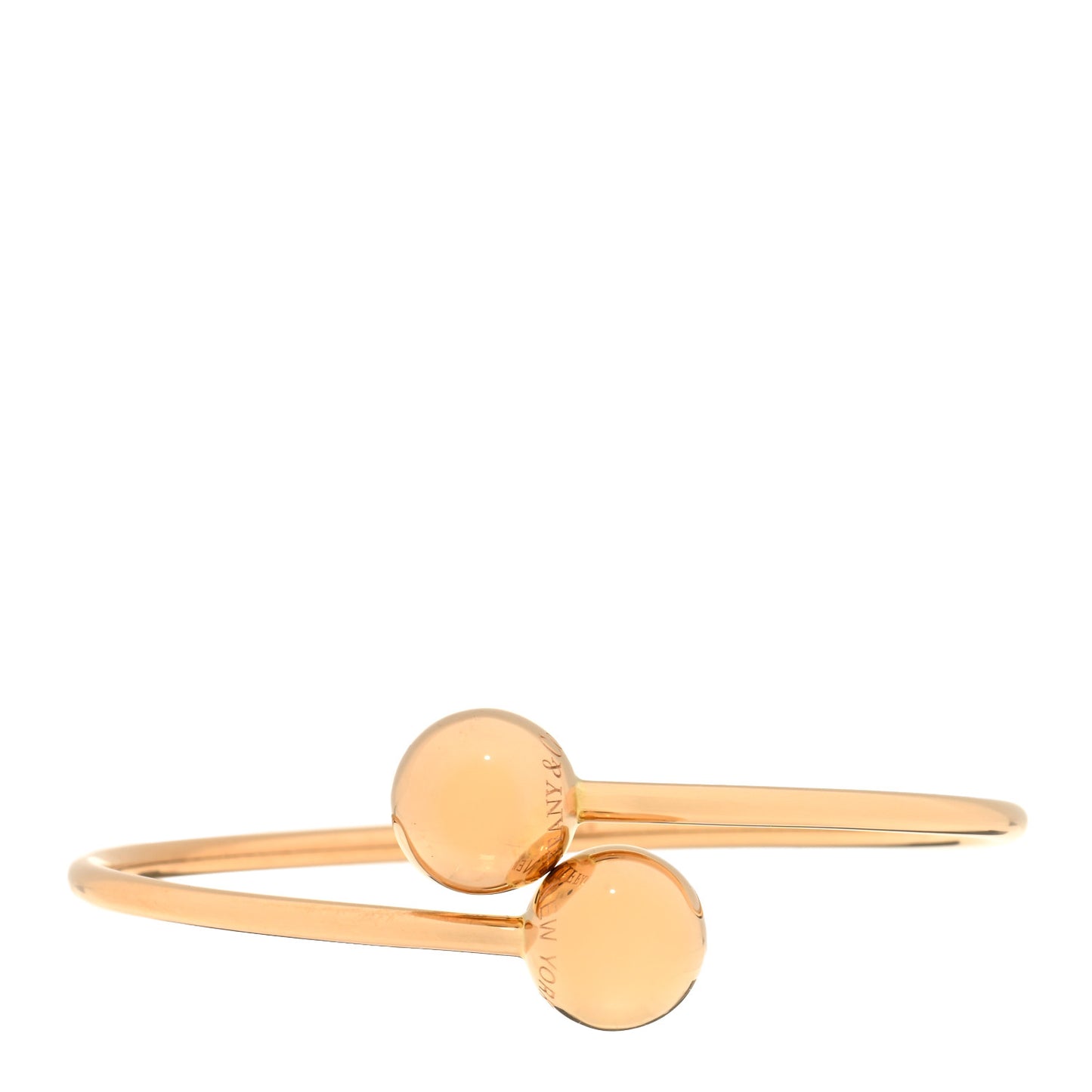 18K Rose Gold 11mm HardWear Ball Bypass Bracelet