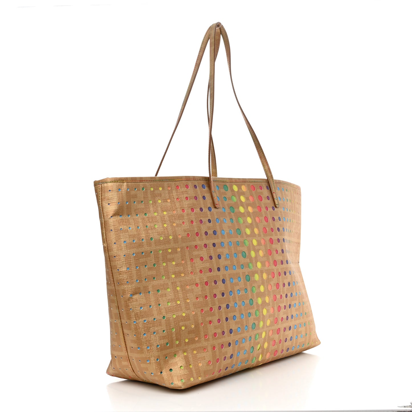 Zucca Perforated Dots Medium Roll Tote Multicolor