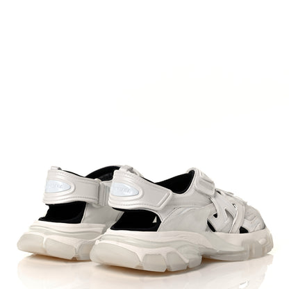 Balenciaga Neoprene Rubber Clear Sole Womens Track Sandals 37 White Black 4 of 8