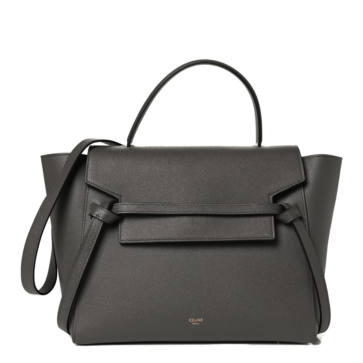 Celine Grained Calfskin Mini Belt Bag Grey 1 of 13