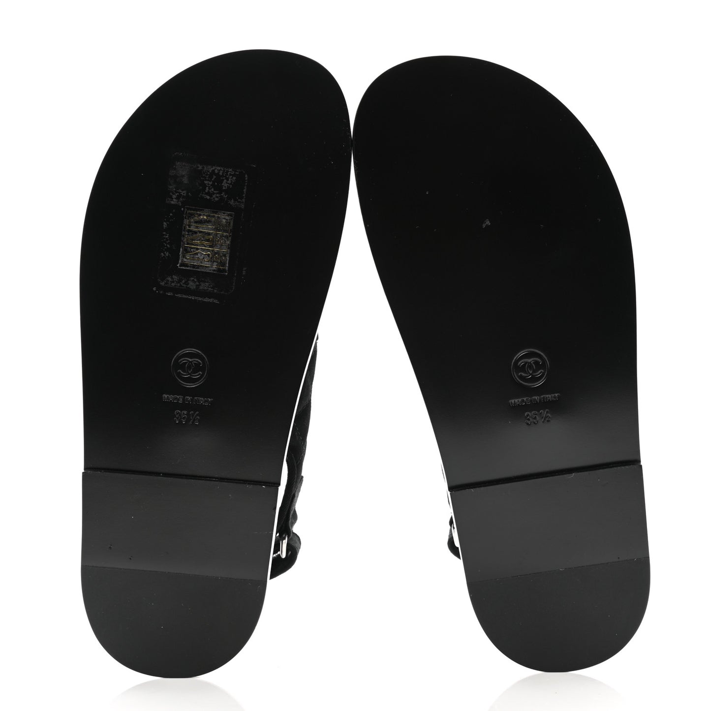 Mixed Fibers Velcro Dad Sandals 35.5 Black