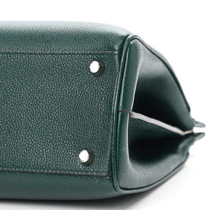 Gucci Grainy Calfskin Small Zumi Top Handle Bag Vintage Green 11 of 14