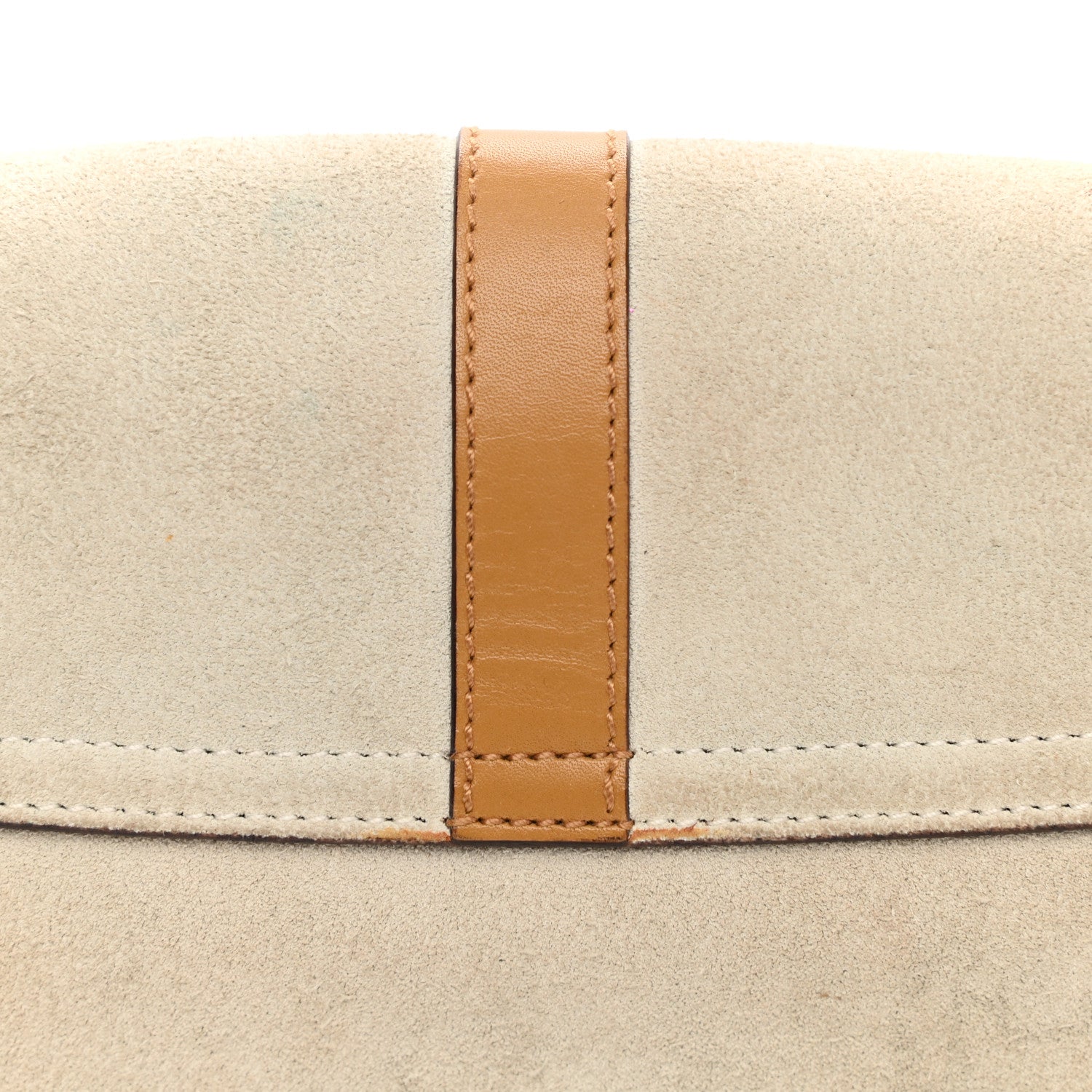 Gucci Suede Small Jackie O Flap Hobo Beige Brown 13 of 14