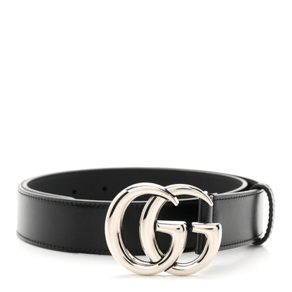 Gucci Calfskin Double G 30mm Belt 80 32 Black 1 of 5