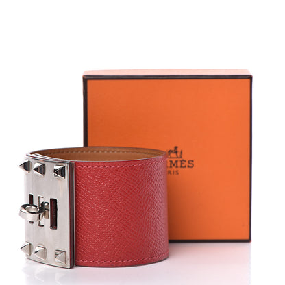 Hermes Epsom Extreme Kelly Bracelet L Rouge Casaque 6 of 6