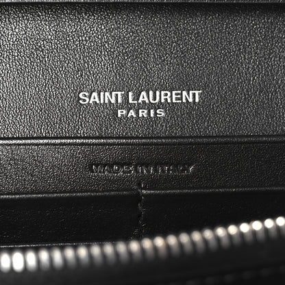 Saint Laurent Patent Calfskin Monogram Kate Wallet On Chain Black 6 of 9