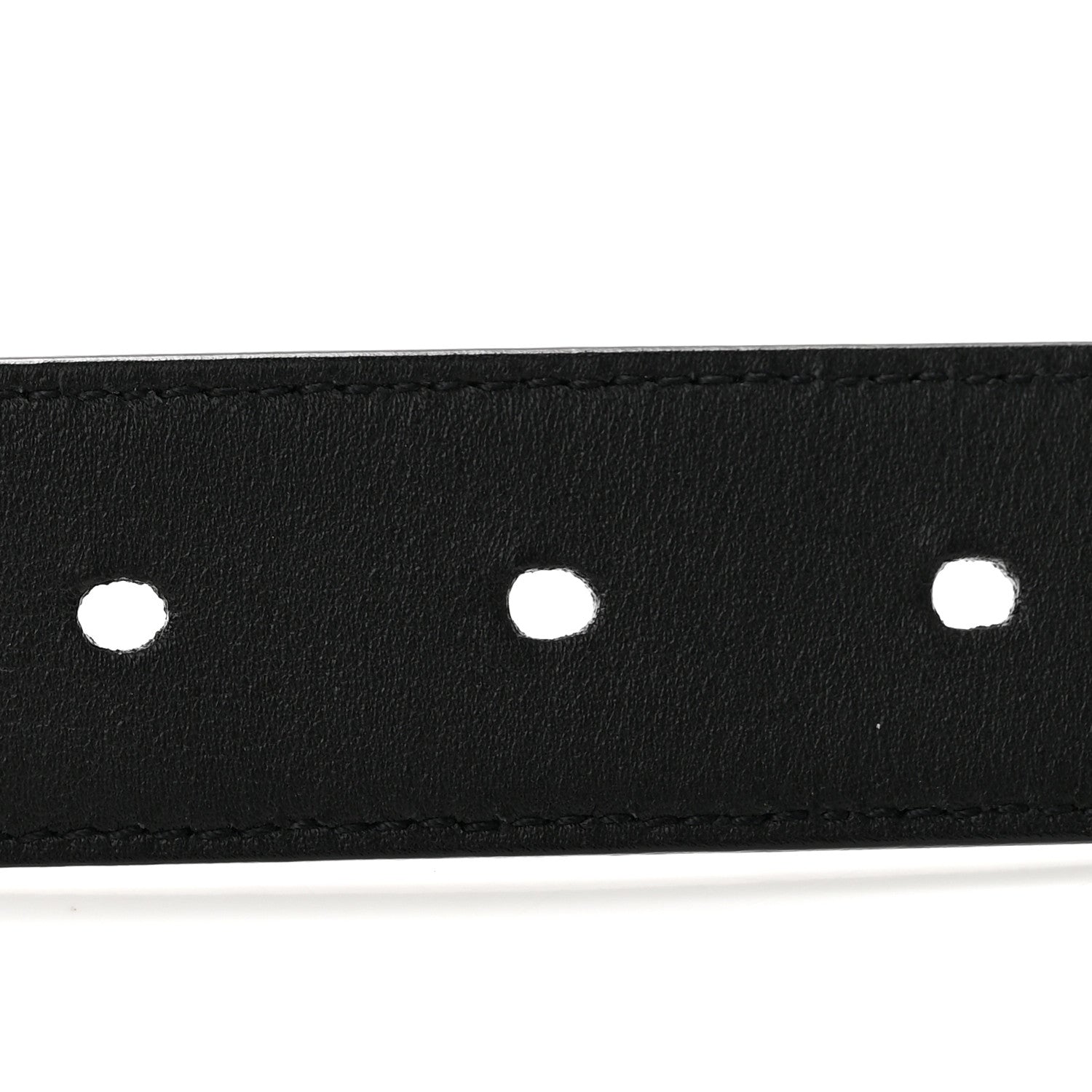 Saint Laurent Smooth Calfskin Monogram Square Buckle Belt 85 34 Black 4 of 7
