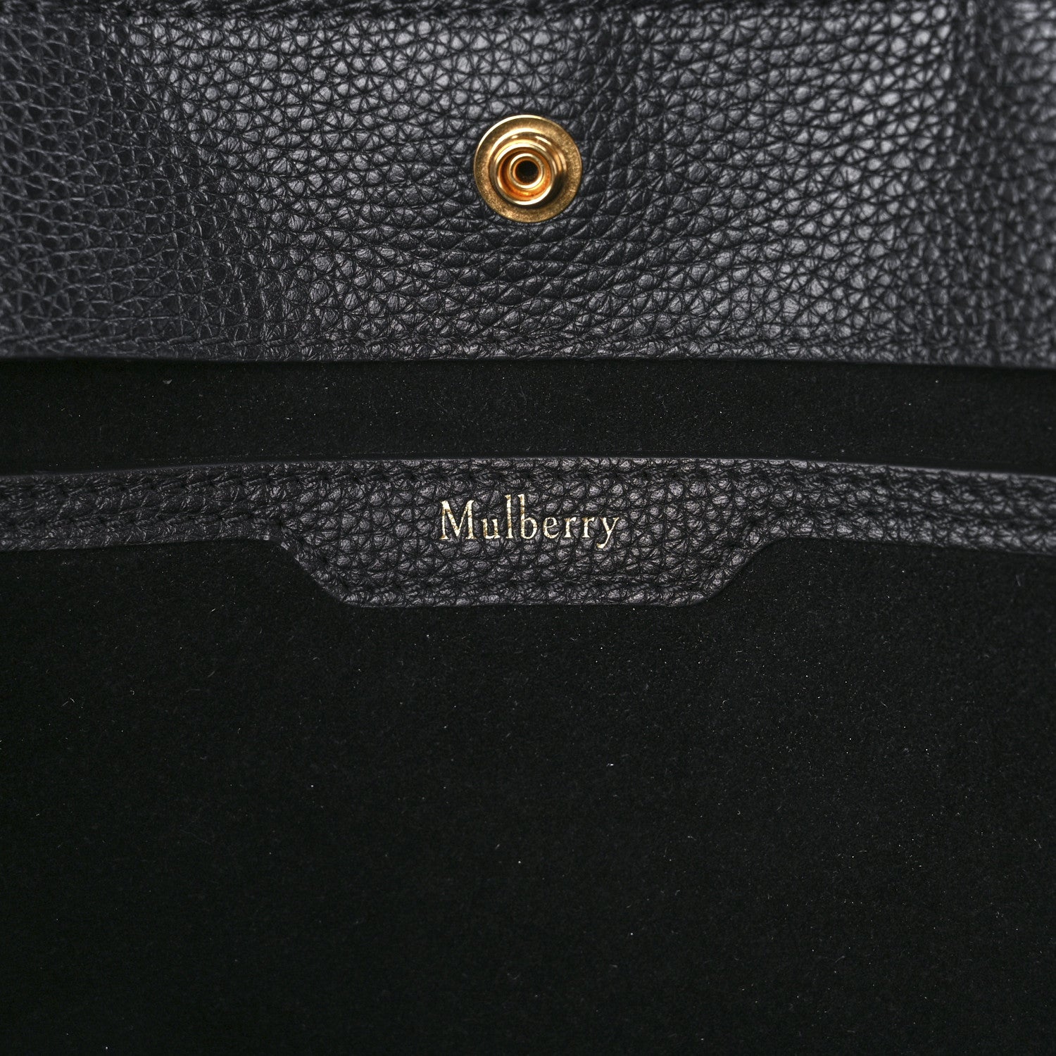 Mulberry Small Classic Grain Stud Tote Black 7 of 10