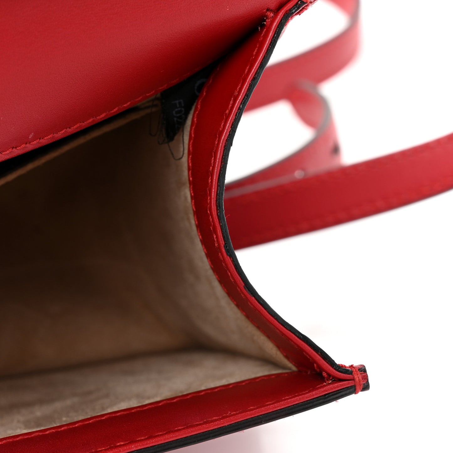 Calfskin Mini Sylvie Top Handle Bag Hibiscus Red