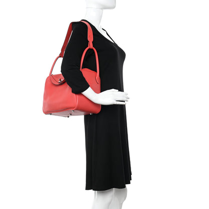 Hermes Taurillon Clemence Lindy 30 Rose Jaipur 2 of 12