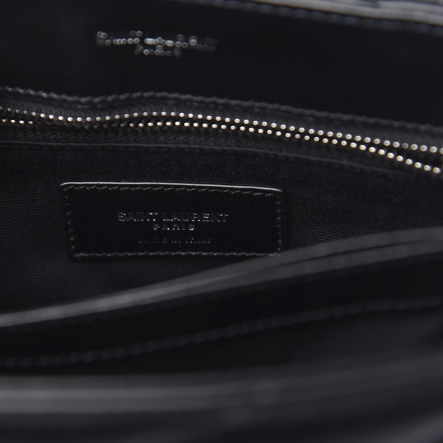 Saint Laurent Calfskin Y Quilted Monogram Toy Loulou Crossbody Bag Black 6 of 10
