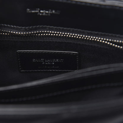 Saint Laurent Calfskin Y Quilted Monogram Toy Loulou Crossbody Bag Black 6 of 10