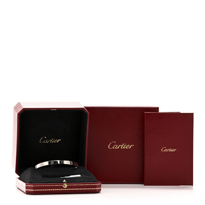 Cartier 18K White Gold LOVE Bracelet 20 9 of 9