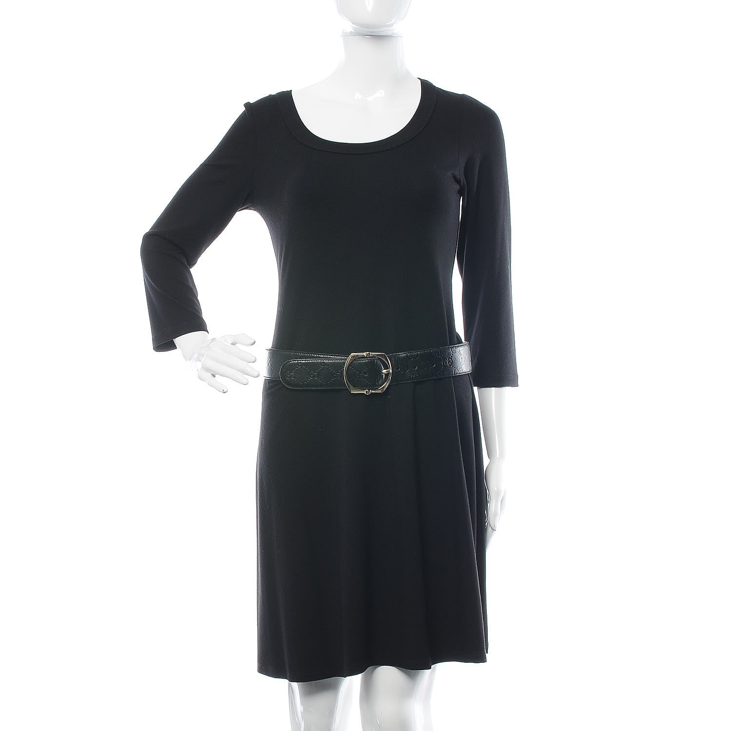 Gucci Guccissima Signature Belt 85 34 Black 2 of 13