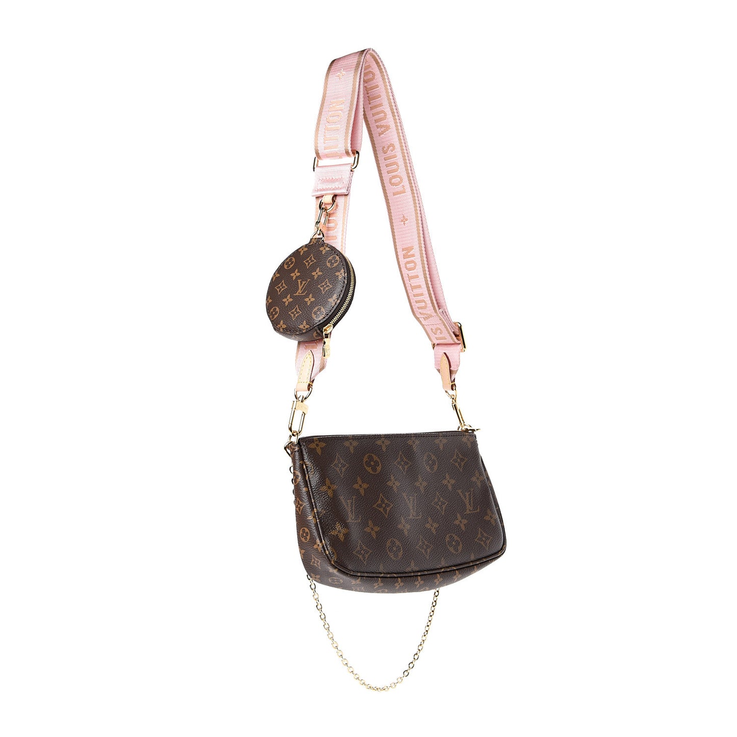 Monogram Multi Pochette Accessories Rose Clair