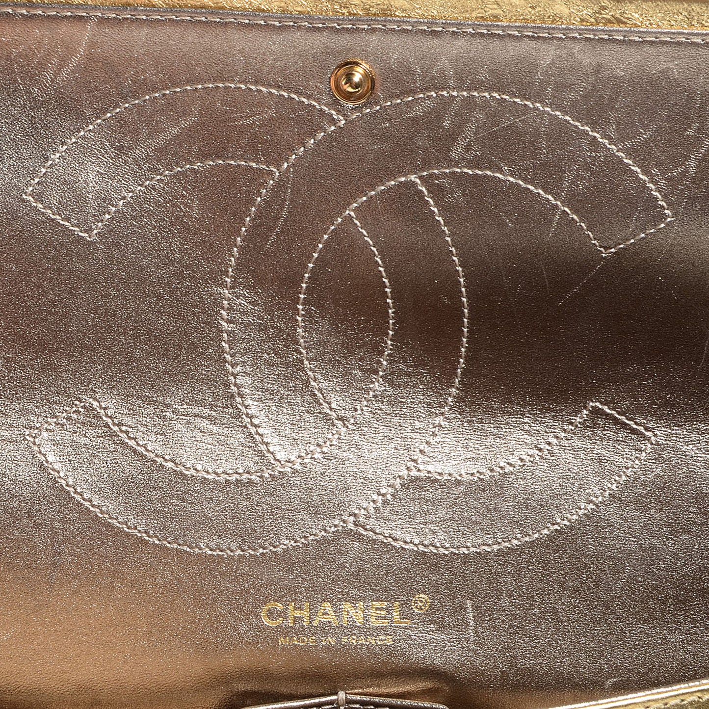 Calfskin 2.55 Reissue 227 Flap Metallic Gold