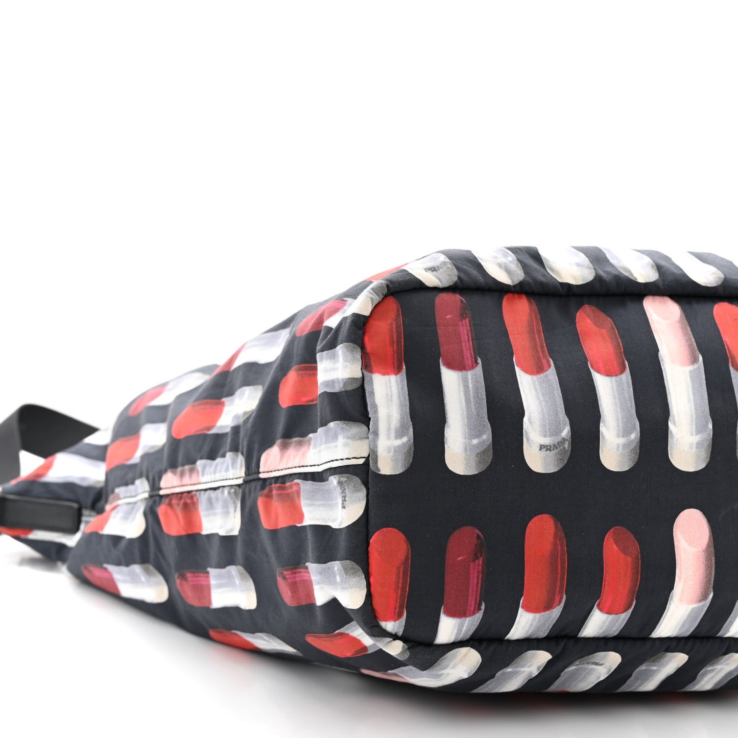Tessuto Nylon Saffiano Lipstick Print Tote