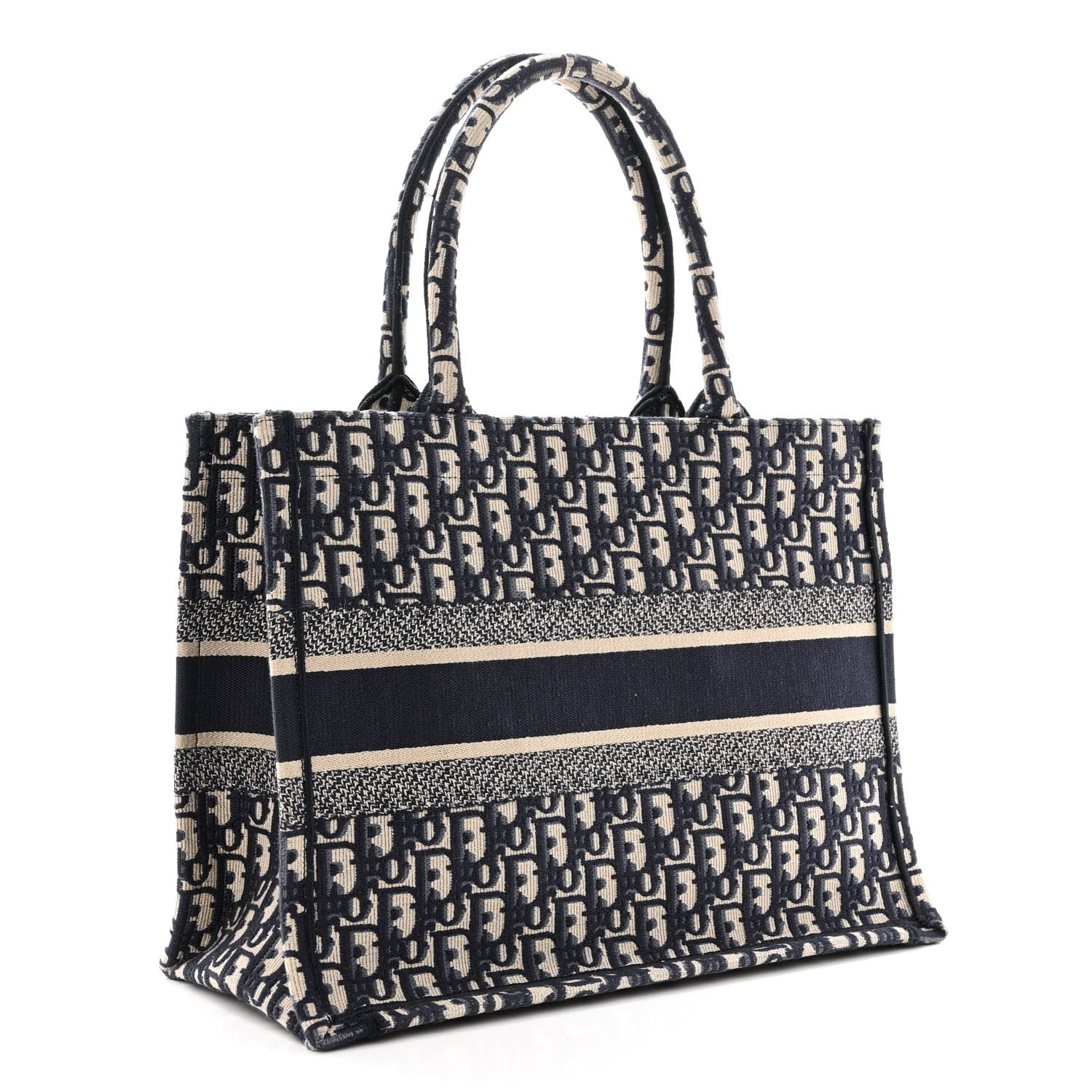 Christian Dior Oblique Medium Book Tote Blue Multicolor 3 of 11