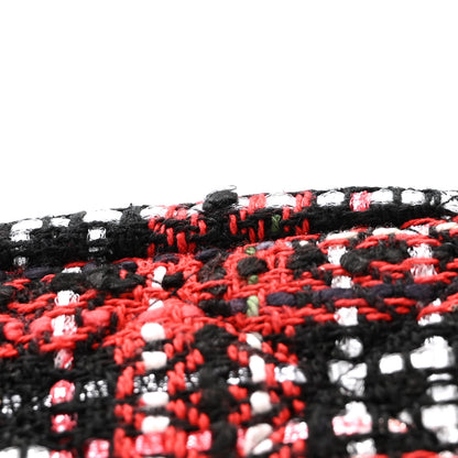 Chanel Tweed Lambskin Quilted Coco Midnight Camera Case Red Black 11 of 12