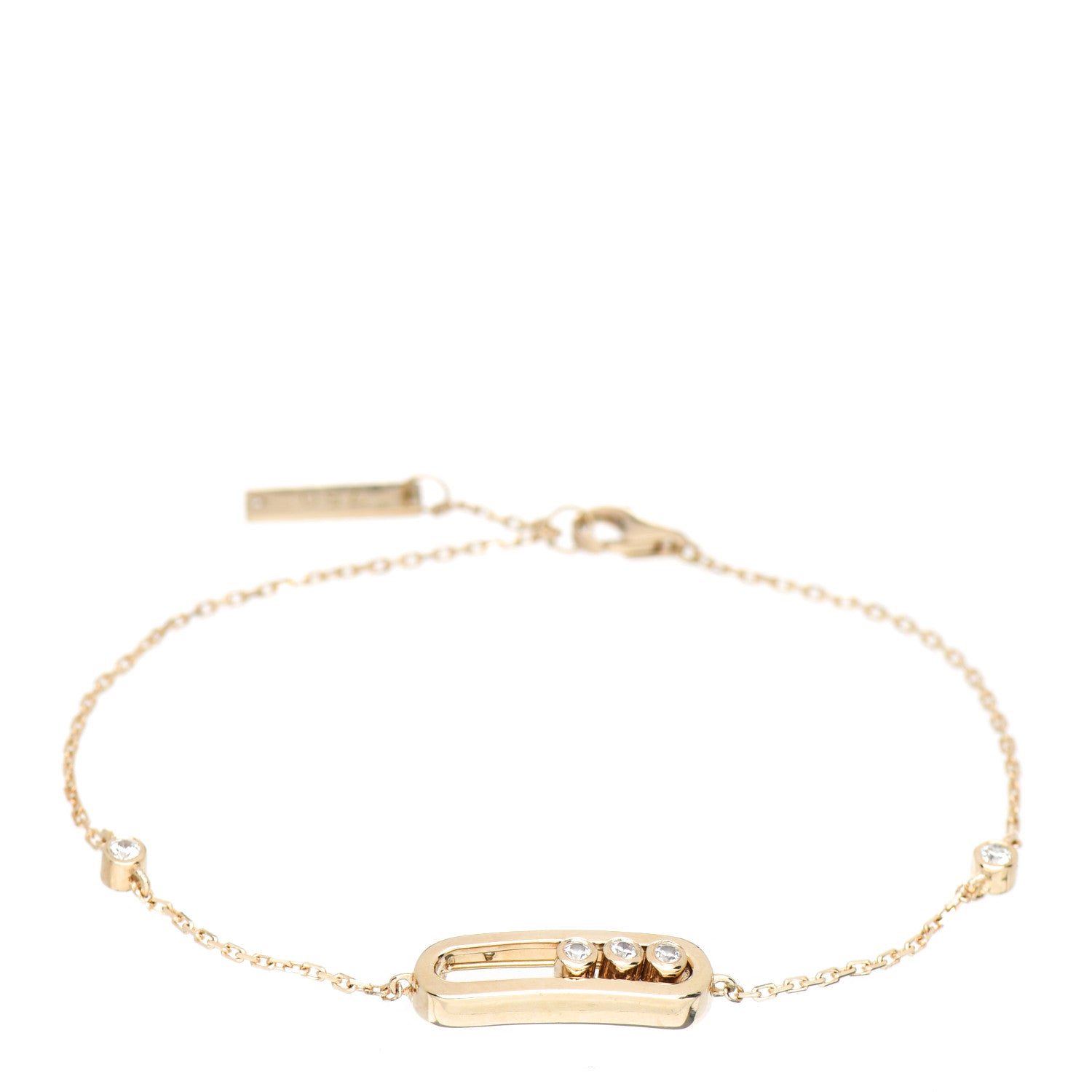 Messika 18K Yellow Gold Diamond Baby Move Bracelet 1 of 4