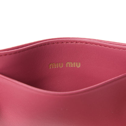 Miu Miu Nappa Matelasse Card Case Peonia 6 of 7
