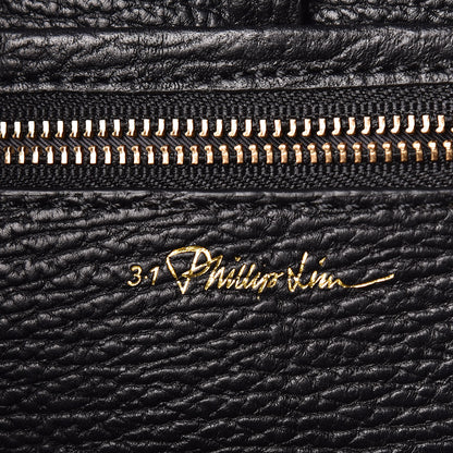 3.1 Phillip Lim 3.1 Textured Calfskin Medium Pashli Satchel Black 6 of 9