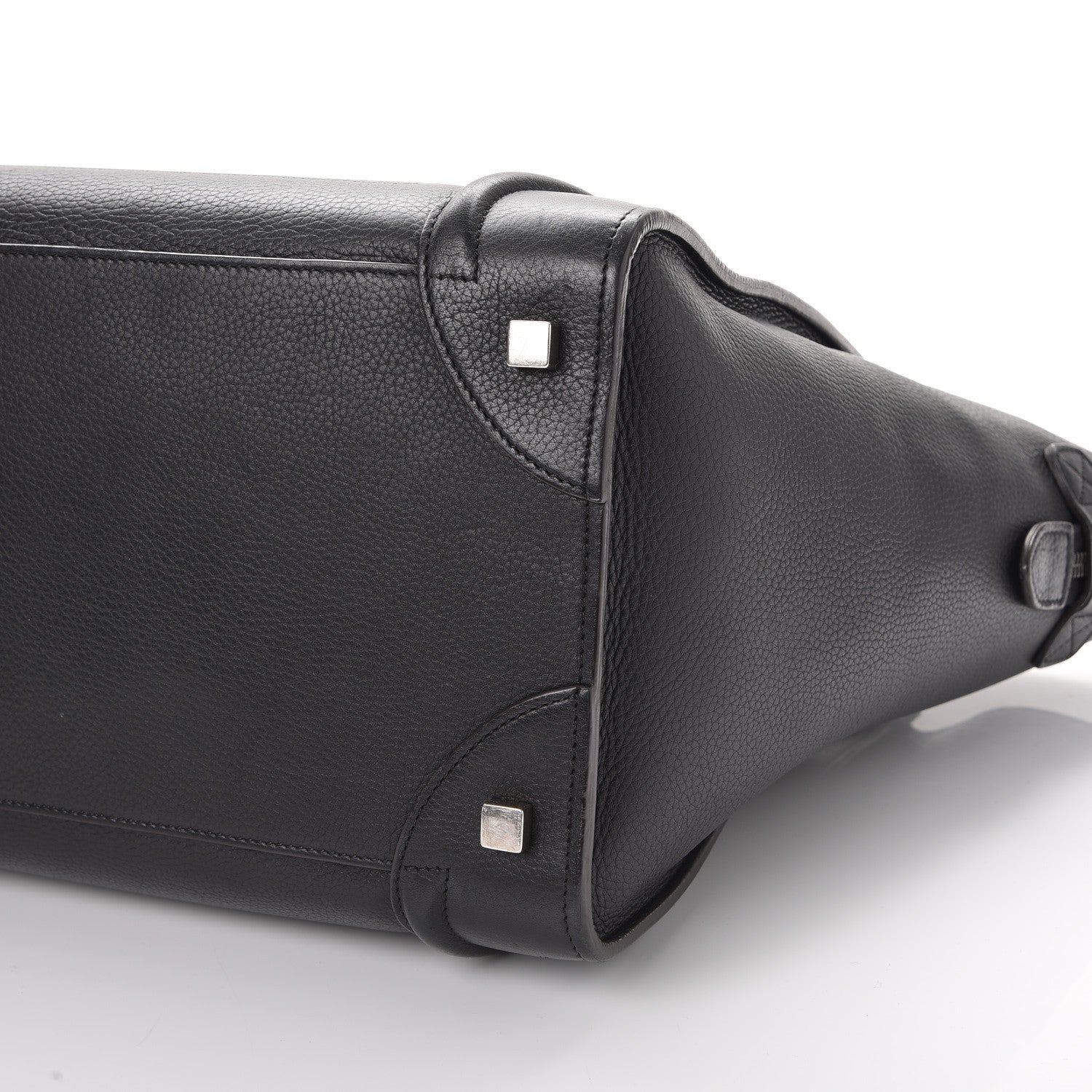 Celine Drummed Calfskin Mini Luggage Black 14 of 14