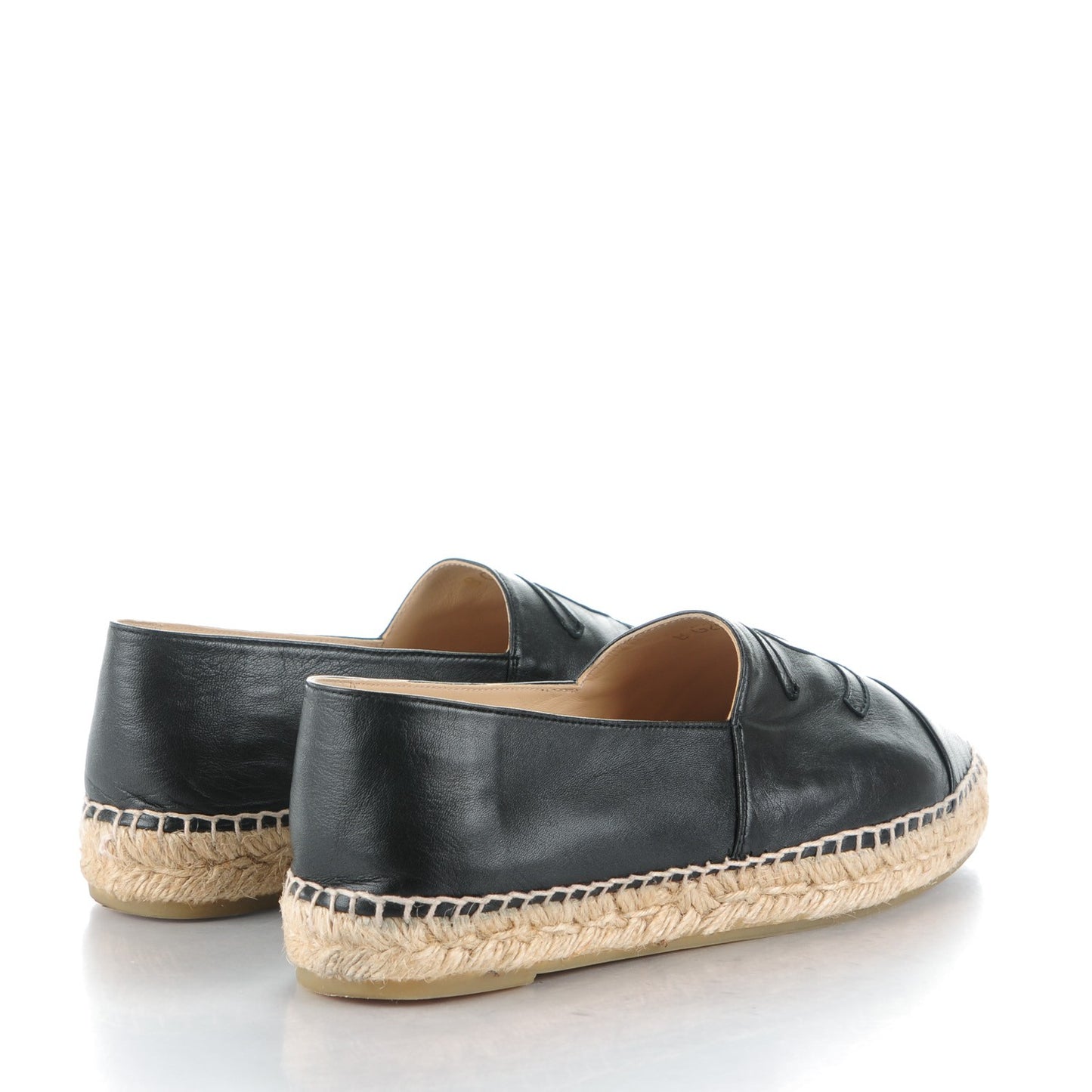 Lambskin CC Espadrilles 39 Black