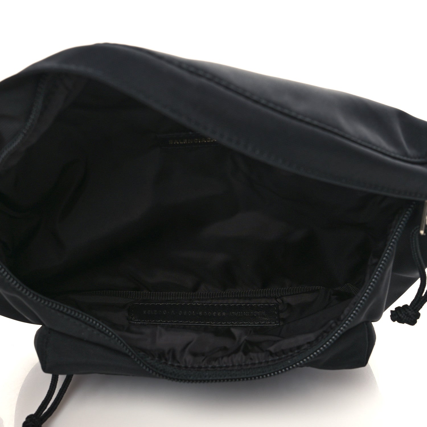 Balenciaga Recycled Sport Nylon Logo Embroidered Wheel Beltpack Black 5 of 7