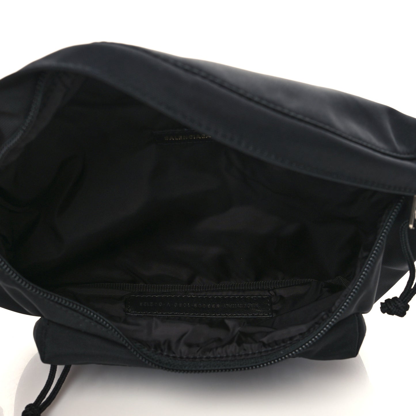 Recycled Sport Nylon Logo Embroidered Wheel Beltpack Black