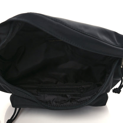 Balenciaga Recycled Sport Nylon Logo Embroidered Wheel Beltpack Black 5 of 7