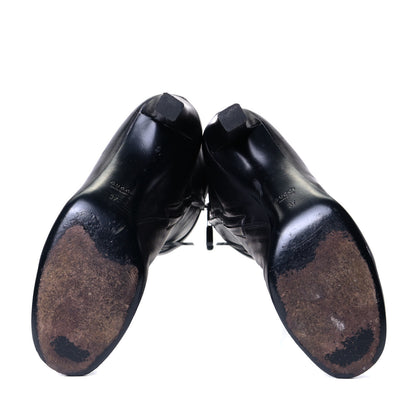 Gucci Calfskin Interlocking G Sachalin Riding Boots 37 Black 4 of 5