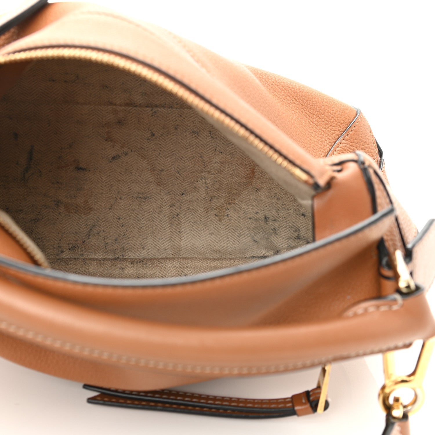 Loewe Calfskin Medium Puzzle Bag Tan 5 of 14