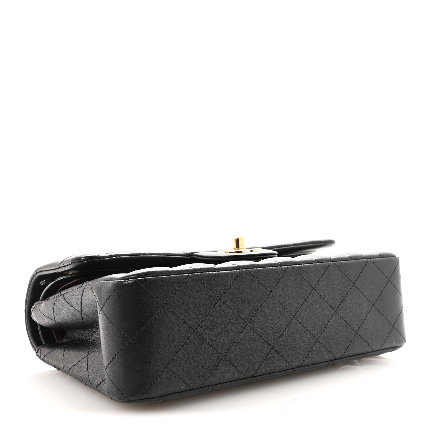 Chanel Lambskin Quilted Small Double Flap Black 4 of 11