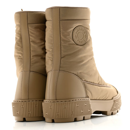 Hermes Calfskin Parachute Fresh Ankle Boots 38 Beige Sable 4 of 9