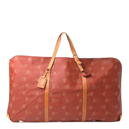 Louis Vuitton Coated Canvas Americas Cup Garment Bag Red 1 of 14