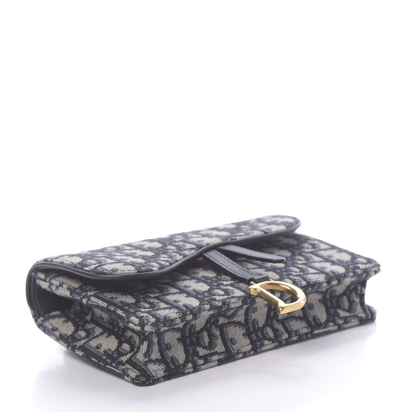 Oblique Saddle Belt Bag Blue