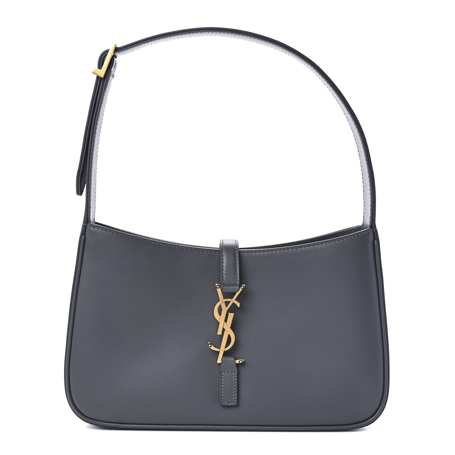 Saint Laurent Smooth Calfskin Le 5 A 7 Hobo Storm 1 of 11