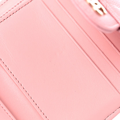 Chanel Caviar Quilted Compact Flap Wallet Pink 9 of 10