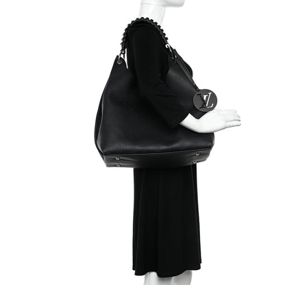 Louis Vuitton Mahina Carmel Hobo Black 2 of 9