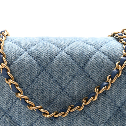 Chanel Denim Quilted Mini Pearl Crush Flap Blue 8 of 11
