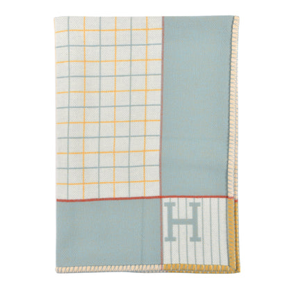 Hermes Wool Cashmere Avalon Passe-Passe Blanket Miel 1 of 3