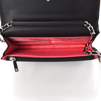 Chanel Calfskin Quilted Cambon Wallet On Chain WOC Black 5 of 13