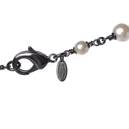 Chanel Ruthenium Pearl CC Long Necklace 7 of 8