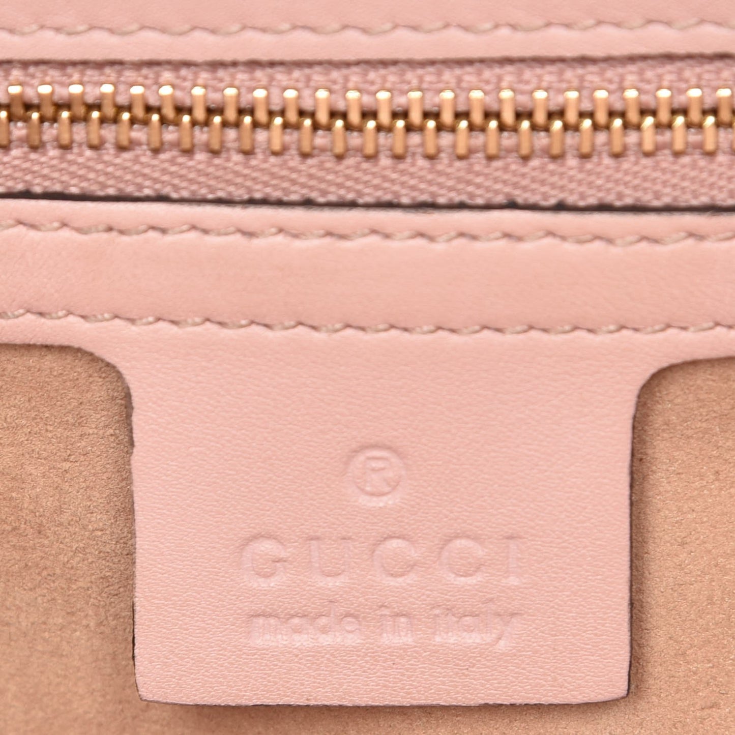 GG Supreme Monogram Calfskin Medium Padlock Shoulder Bag Beige Perfect Pink