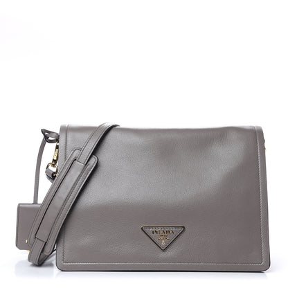 Prada Glace Calf Shoulder Bag Argilla 1 of 10
