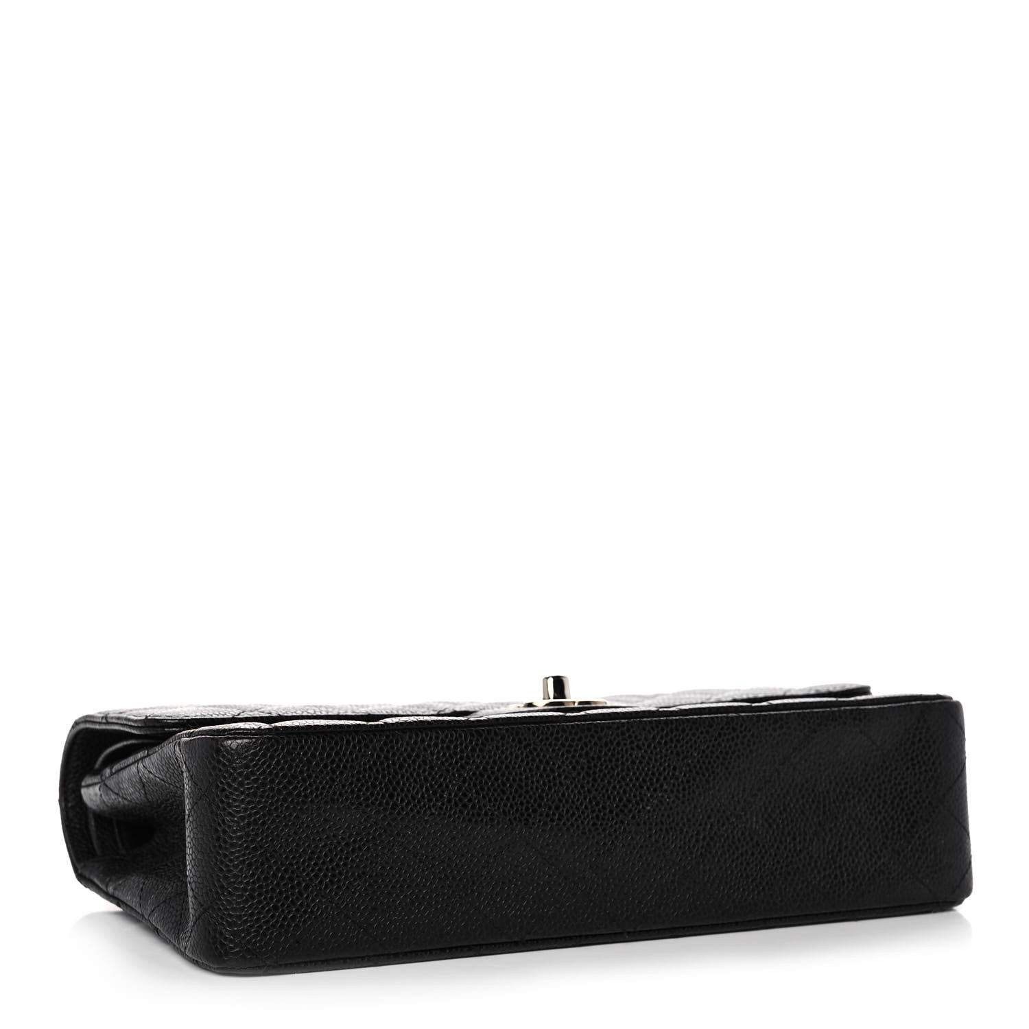Chanel Caviar Quilted Medium Double Flap Black 3 of 10