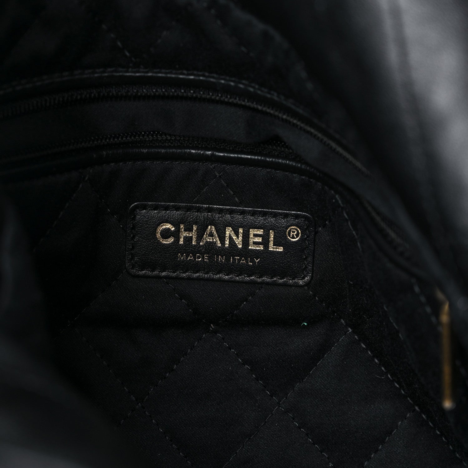 Chanel Shiny Calfskin Quilted Chanel 22 Black 7 of 12